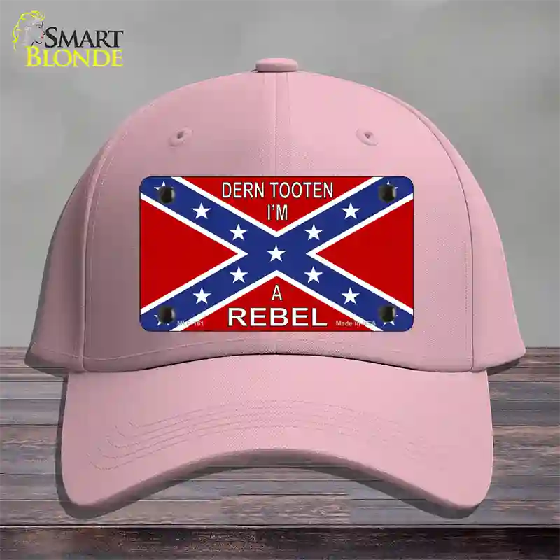 Im A Rebel Novelty License Plate Hat Cotton / Pink