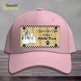 Pencil Sketch Shih Tzu Novelty License Plate Hat Cotton / Pink