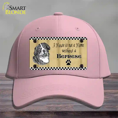 Pencil Sketch Bernese Novelty License Plate Hat Cotton / Pink