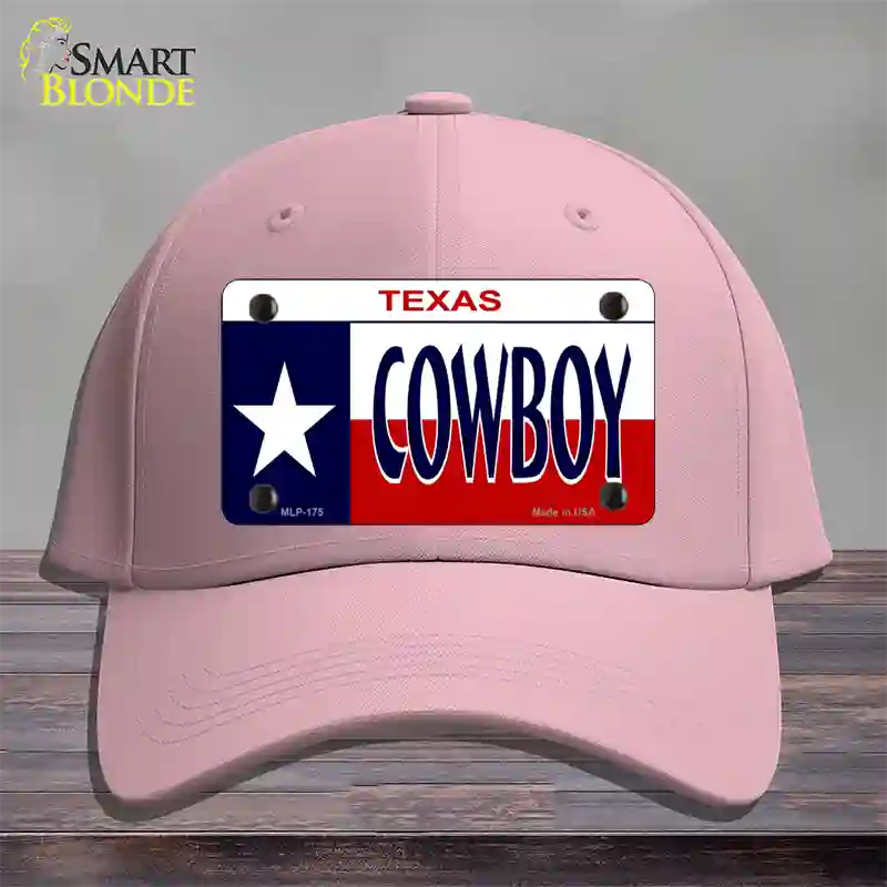 Cowboy Texas Novelty License Plate Hat Cotton / Pink