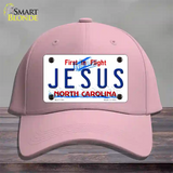 Jesus North Carolina Novelty License Plate Hat Cotton / Pink