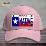 Native Texas Novelty License Plate Hat Cotton / Pink