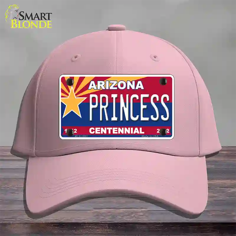 Arizona Centennial Princess Novelty License Plate Hat Cotton / Pink