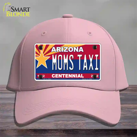 Arizona Centennial Moms Taxi Novelty License Plate Hat Cotton / Pink