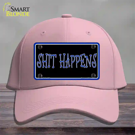 Shit Happens Novelty License Plate Hat Cotton / Pink