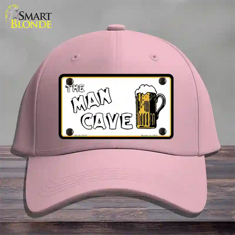 Man Cave Novelty License Plate Hat Cotton / Pink