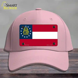 Georgia State Flag Novelty License Plate Hat Cotton / Pink