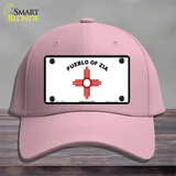 Zia Pueblo Flag Novelty License Plate Hat Cotton / Pink