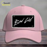 Bad Girl Novelty License Plate Hat Cotton / Pink