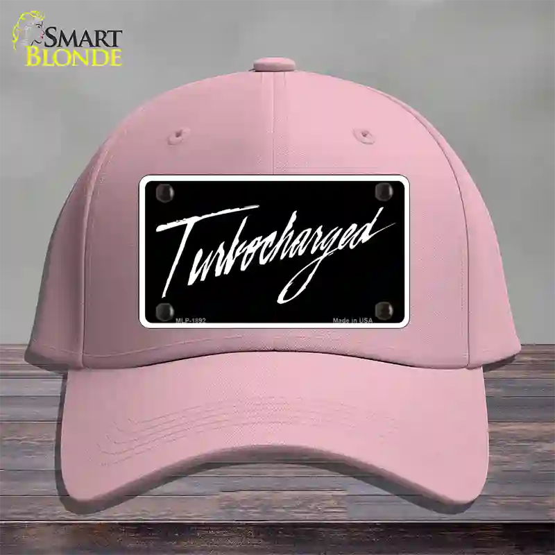 Turbocharged Novelty License Plate Hat Cotton / Pink