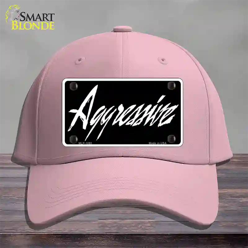 Aggressive Novelty License Plate Hat Cotton / Pink