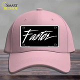 Faster Novelty License Plate Hat Cotton / Pink