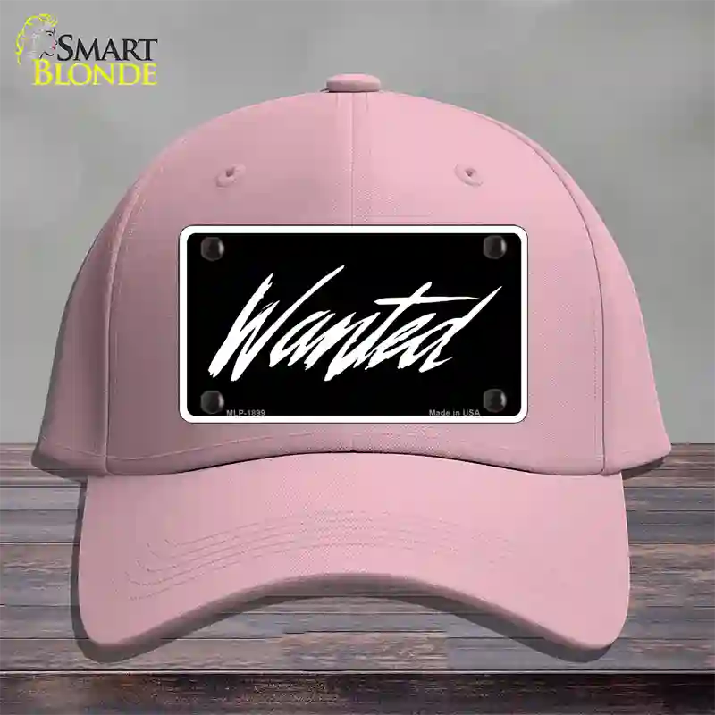 Wanted Novelty License Plate Hat Cotton / Pink