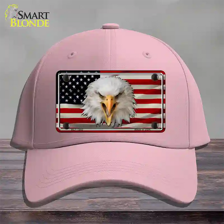 USA Eagle Novelty License Plate Hat Cotton / Pink