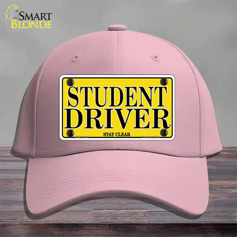 Student Driver Novelty License Plate Hat Cotton / Pink