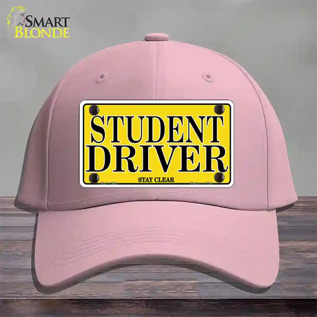 Student Driver Novelty License Plate Hat Cotton / Pink