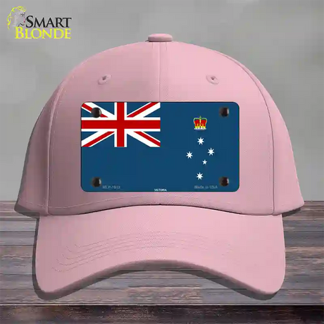 Victoria Flag Novelty License Plate Hat Cotton / Pink