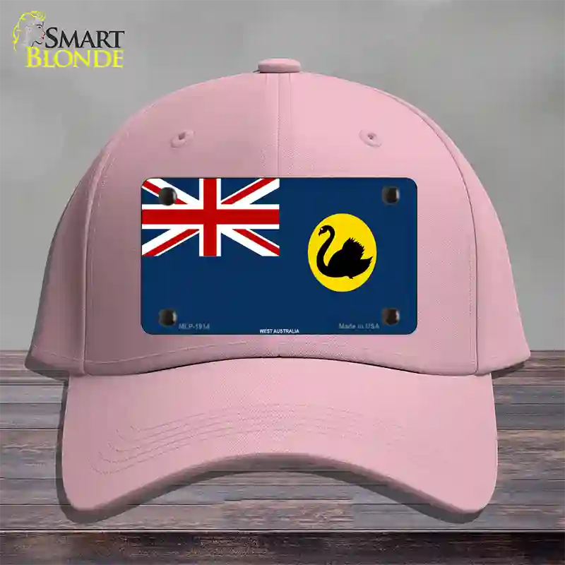 West Australia Flag Novelty License Plate Hat Cotton / Pink