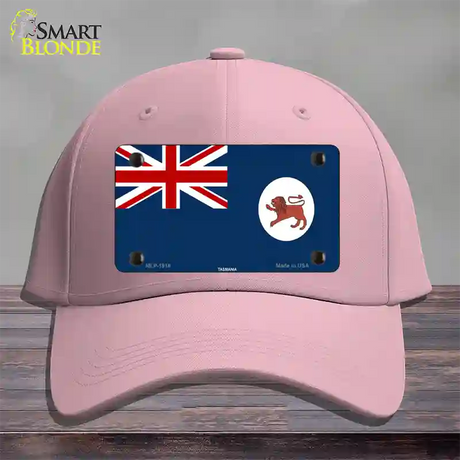 Tasmania Flag Novelty License Plate Hat Cotton / Pink