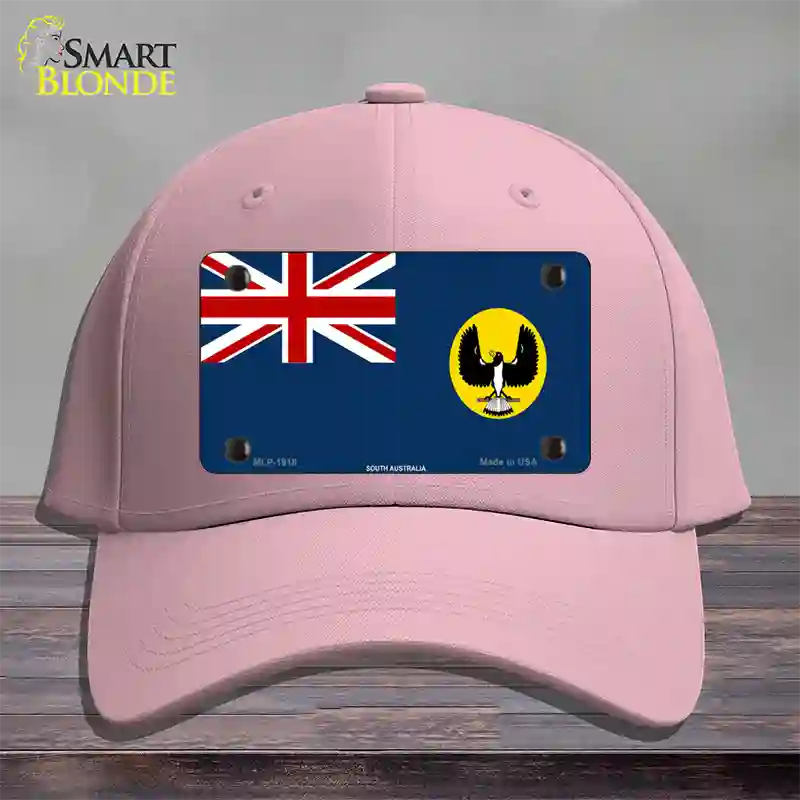 South Australia Flag Novelty License Plate Hat Cotton / Pink