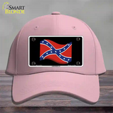 Confederate 3-D Flag Novelty License Plate Hat Cotton / Pink