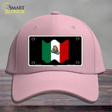 Mexico Waving Flag Novelty License Plate Hat Cotton / Pink