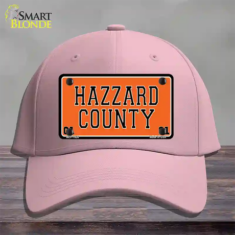 Hazard County Novelty License Plate Hat Cotton / Pink