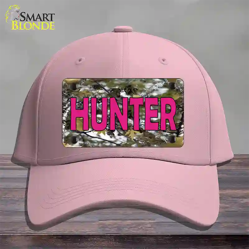 Pink Hunter Novelty License Plate Hat Cotton / Pink