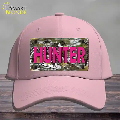 Pink Hunter Novelty License Plate Hat Cotton / Pink