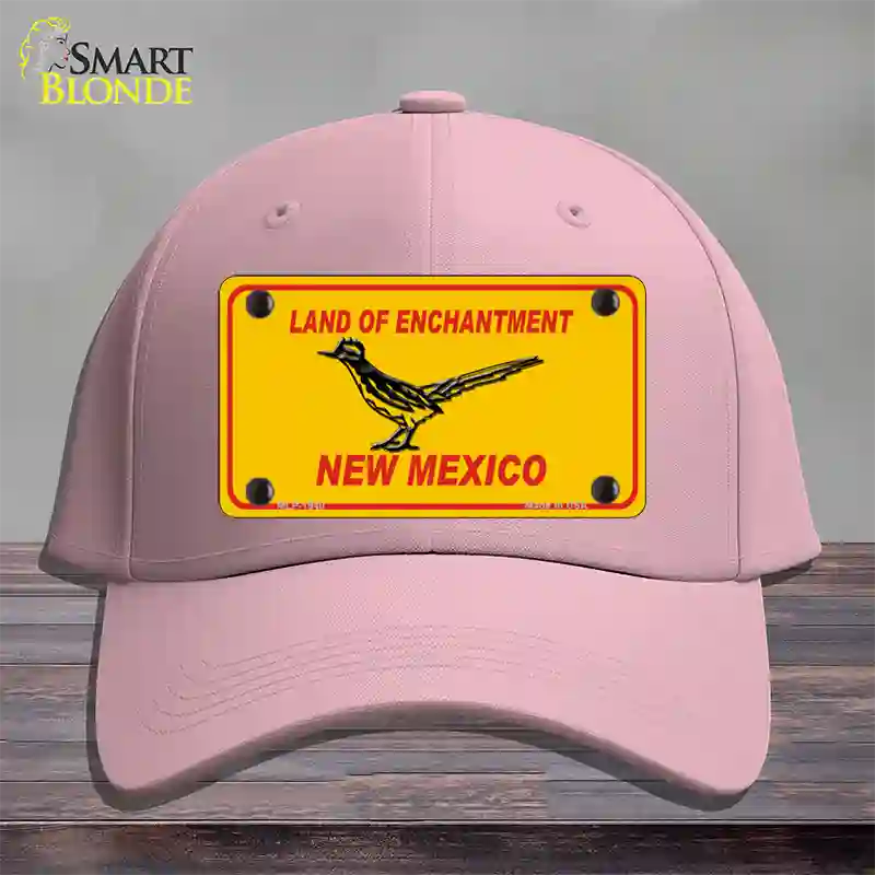 Road Runner New Mexico Novelty License Plate Hat Cotton / Pink