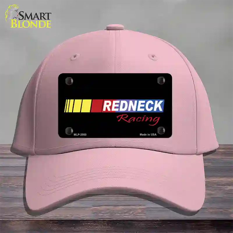 Redneck Racing Novelty License Plate Hat Cotton / Pink