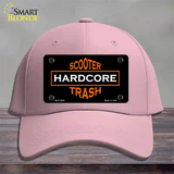 Hardcore Scooter Trash Black Novelty License Plate Hat Cotton / Pink