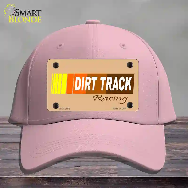 Dirt Track Racing Novelty License Plate Hat Cotton / Pink