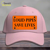 Loud Pipes Save Lives Novelty License Plate Hat Cotton / Pink