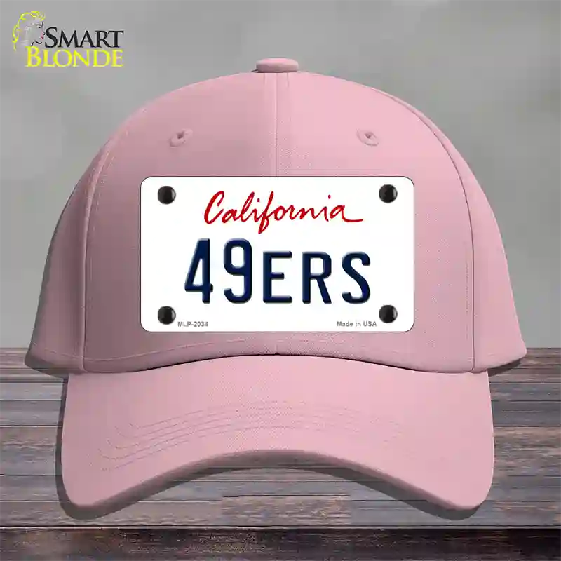 49ERS California State Novelty License Plate Hat Cotton / Pink