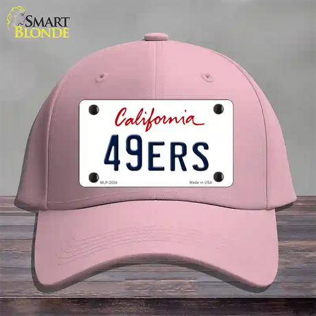 49ERS California State Novelty License Plate Hat Cotton / Pink