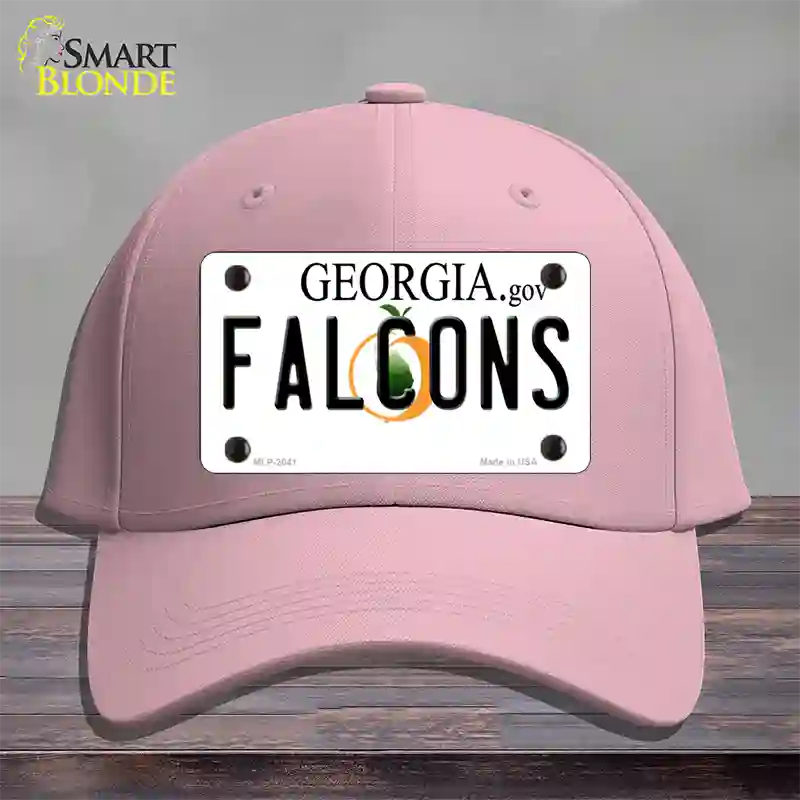 Falcons Georgia State Novelty License Plate Hat Cotton / Pink