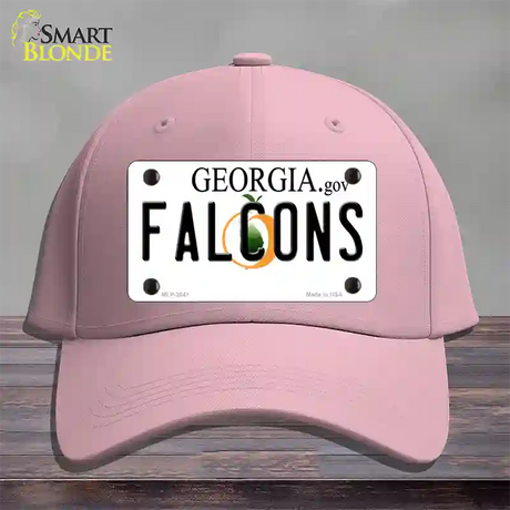 Falcons Georgia State Novelty License Plate Hat Cotton / Pink