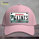 Saints Louisiana State Novelty License Plate Hat Cotton / Pink