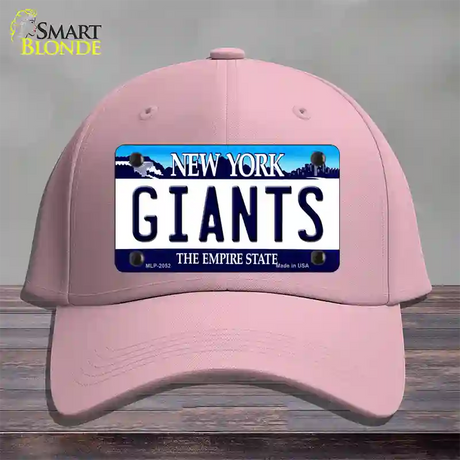 Giants New York State Novelty License Plate Hat Cotton / Pink