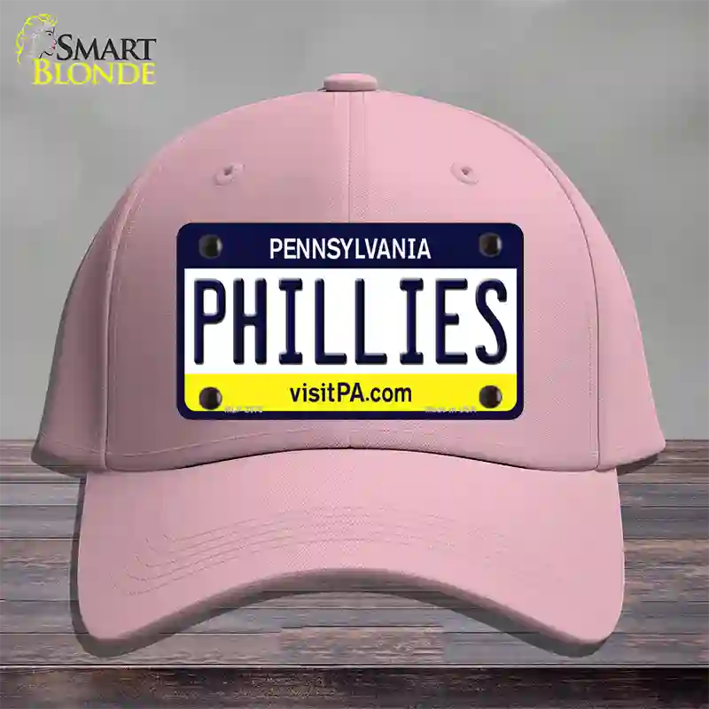 Phillies Pennsylvania State Novelty License Plate Hat Cotton / Pink