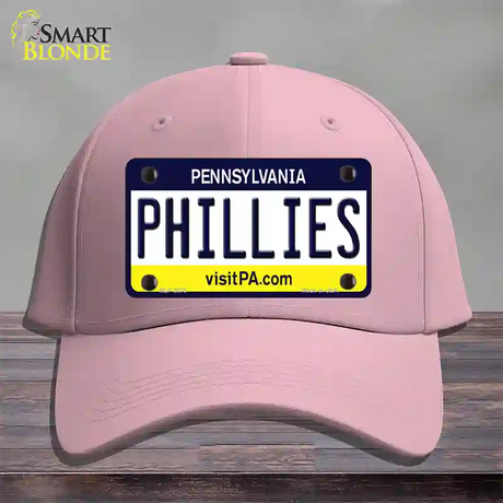 Phillies Pennsylvania State Novelty License Plate Hat Cotton / Pink