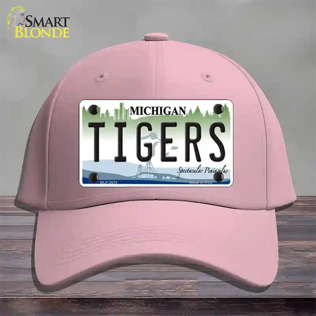 Tigers Michigan State Novelty License Plate Hat Cotton / Pink