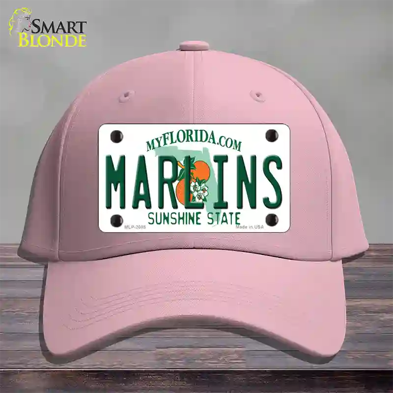 Marlins Florida State Novelty License Plate Hat Cotton / Pink