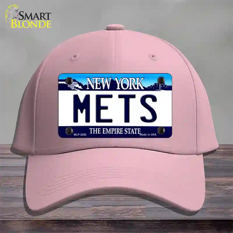 Mets New York State Novelty License Plate Hat Cotton / Pink