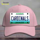 Cardinals Missouri State Novelty License Plate Hat Cotton / Pink