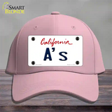 As California State Novelty License Plate Hat Cotton / Pink