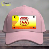 Route 66 Shield New Mexico Novelty License Plate Hat Cotton / Pink