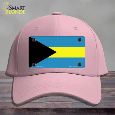 Bahamas Flag Novelty License Plate Hat Cotton / Pink