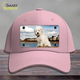 Bichon Frise Dog Novelty License Plate Hat Cotton / Pink